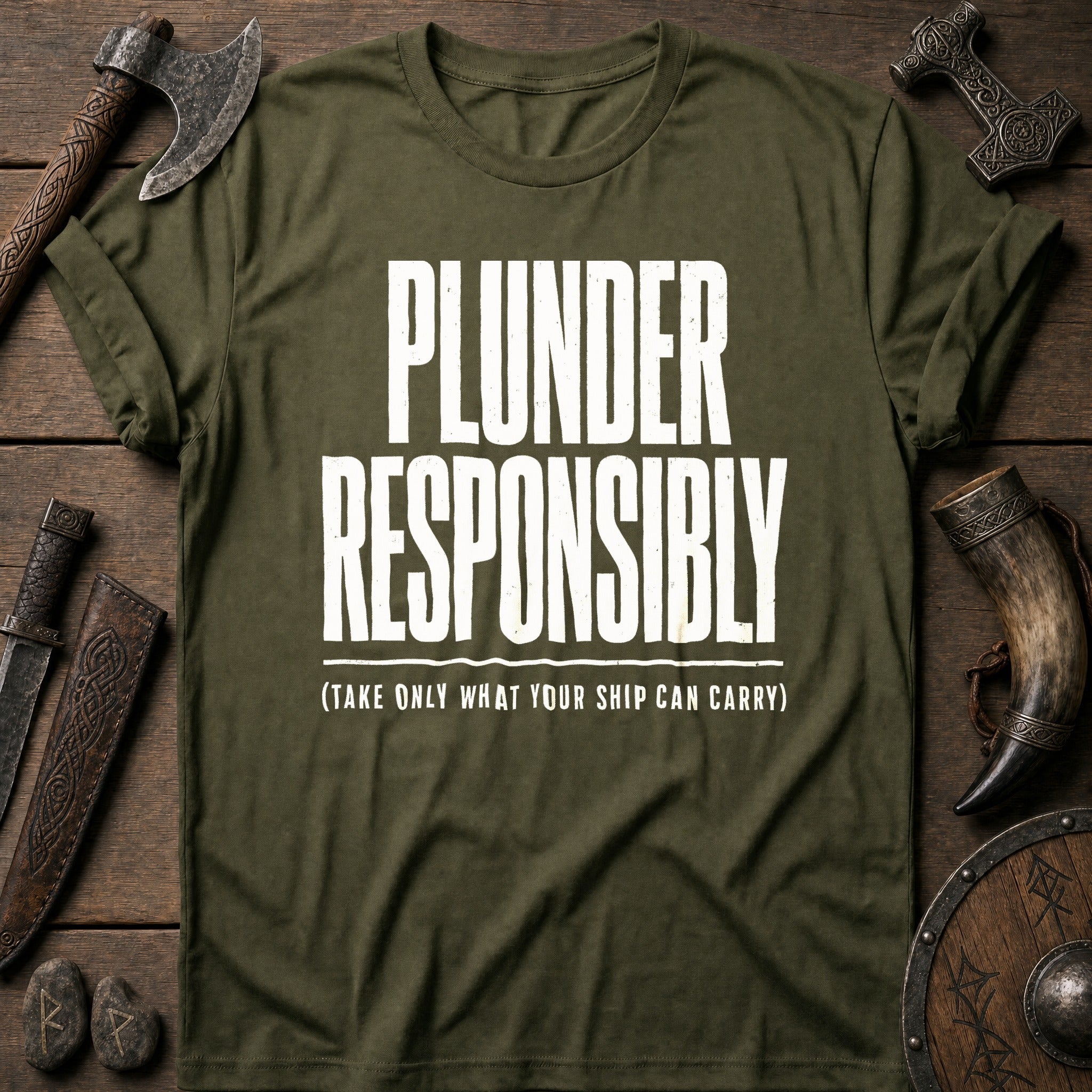 Plunder Responsibly Viking T-Shirt US