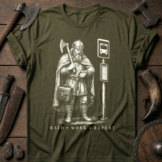 Raid · Work · Repeat Viking T-Shirt US