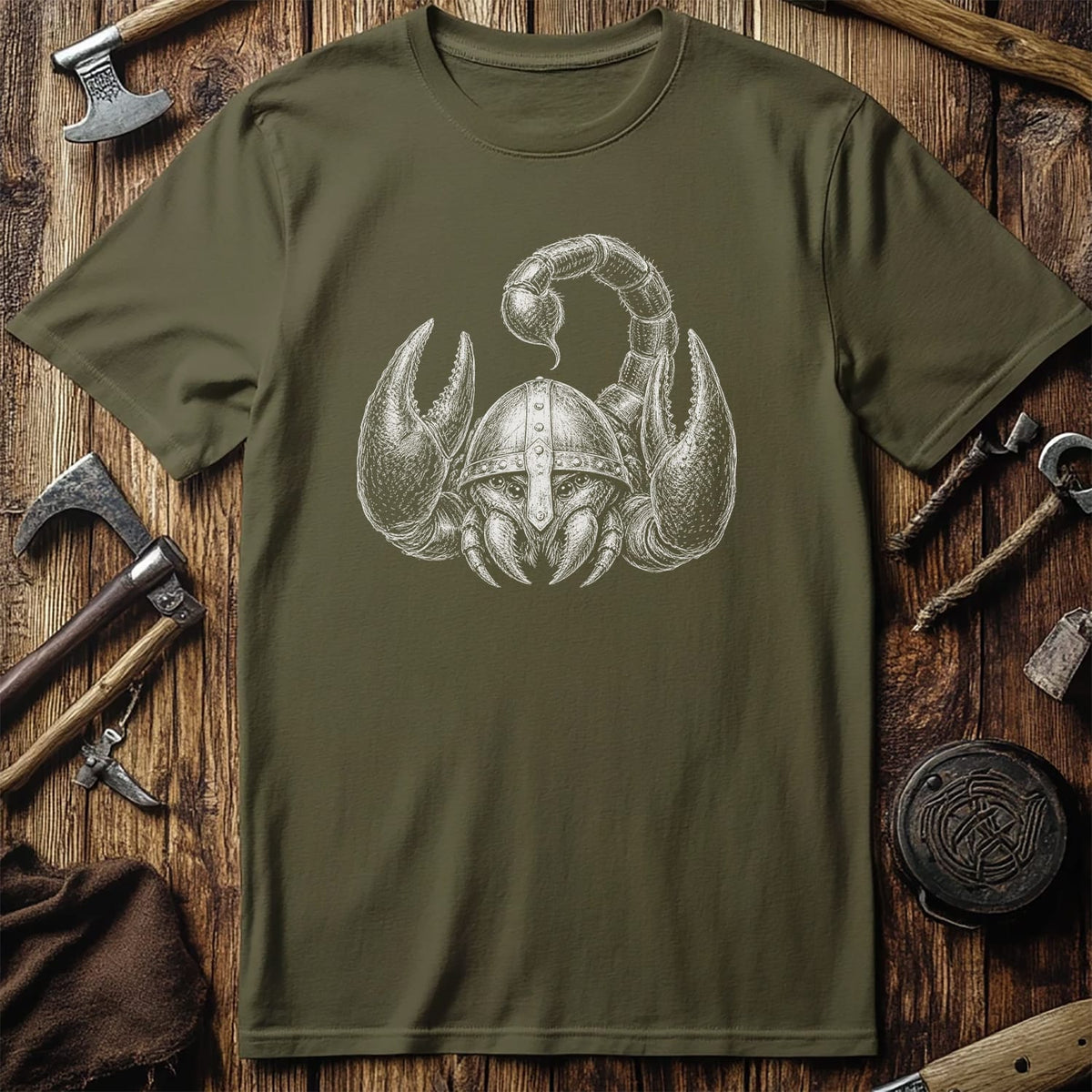 SCORPION-VIKING-HEAD-044 T-Shirt US
