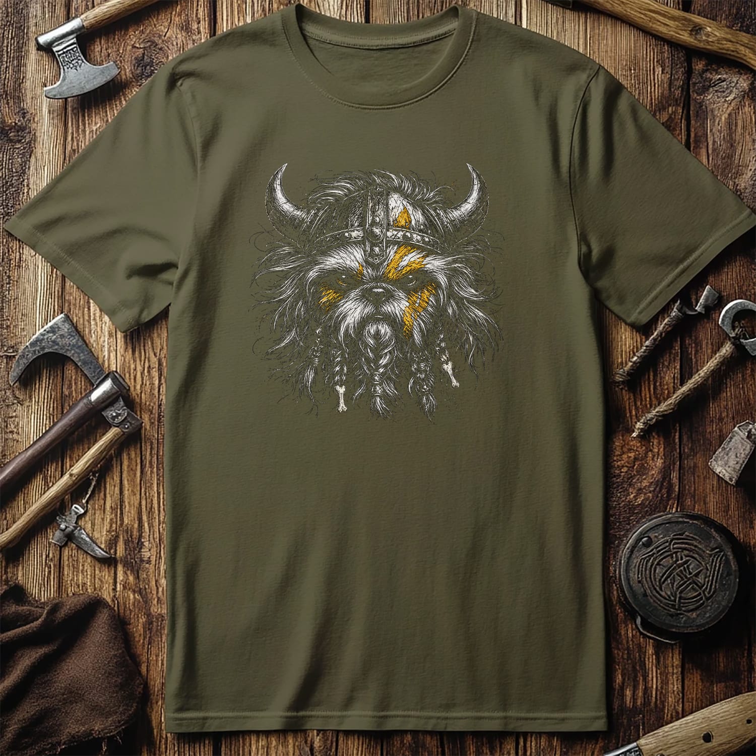 SHIH-TZU-BERSERKER-VIKING-050 T-Shirt US