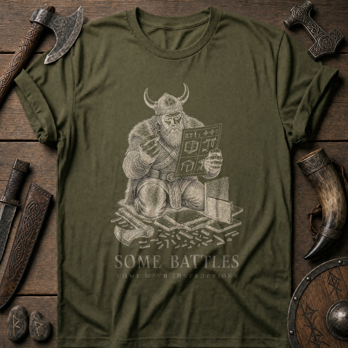 Some Battles Come With Instructions Viking T-Shirt US