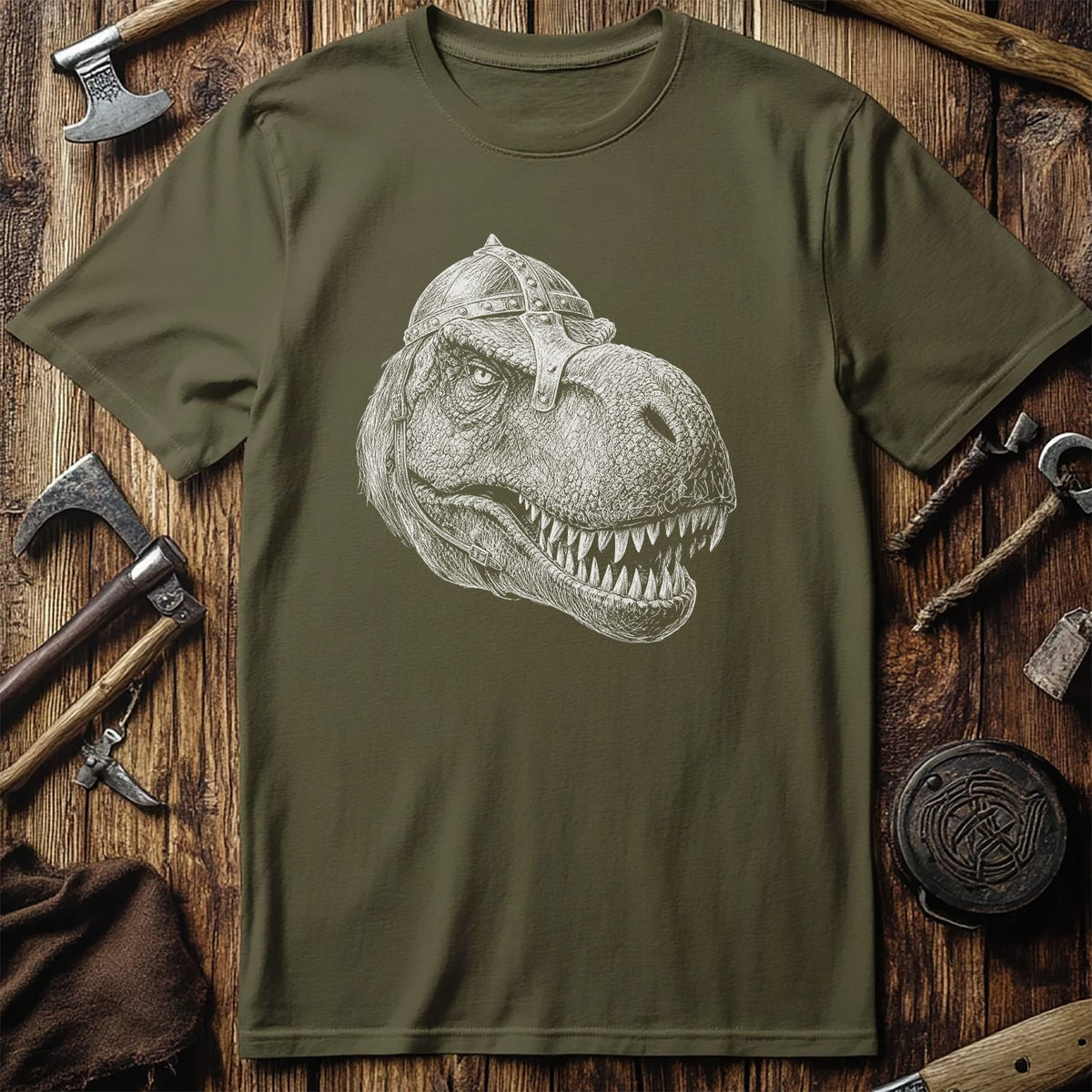 TREX-VIKING-HEAD-044 T-Shirt US