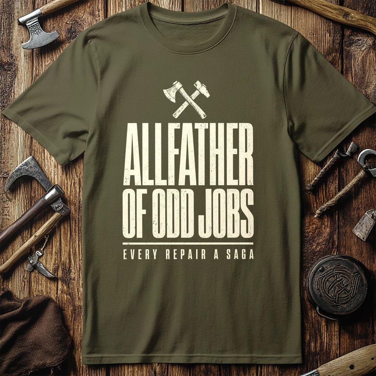 Allfather Of Odd Jobs Viking T-Shirt US