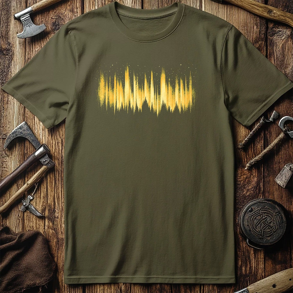 Amber Aurora Band Viking T-Shirt US
