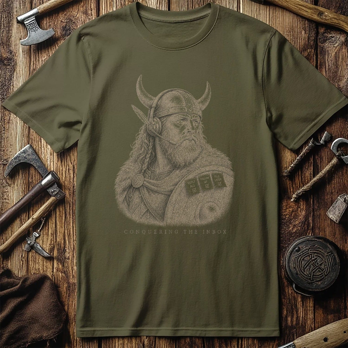 Conquering The Inbox Viking T-Shirt US