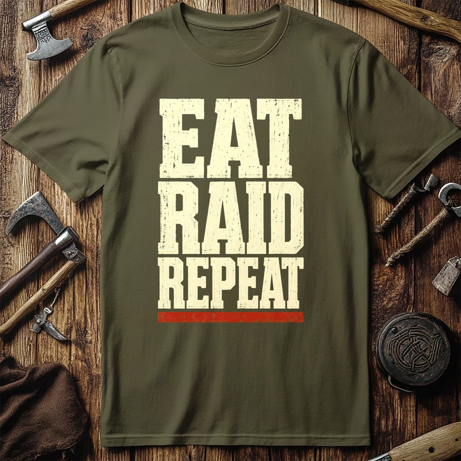 Eat Raid Repeat Viking T-Shirt EU