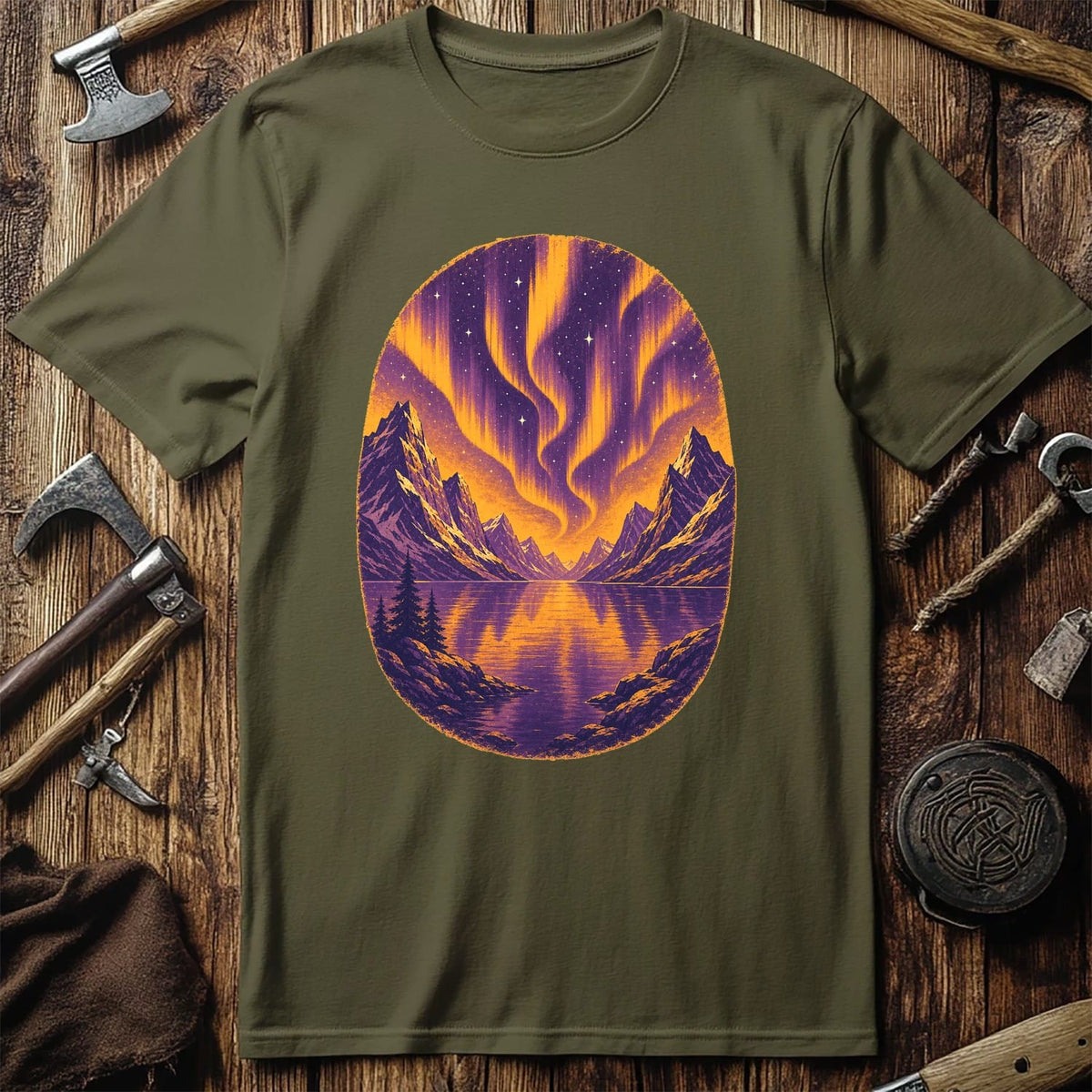 Fjord Aurora Viking T-Shirt EU