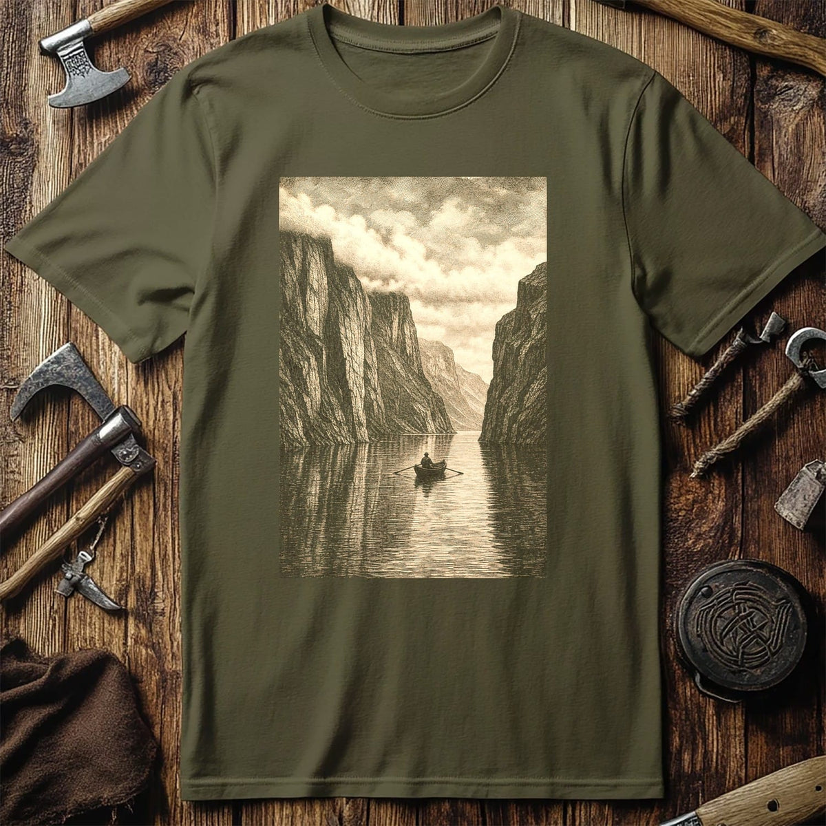 Fjord Cliffs Viking T-Shirt EU