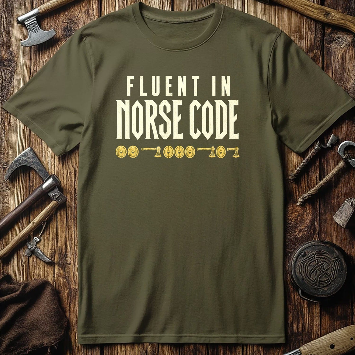 Fluent In Norse Code Viking T-Shirt EU
