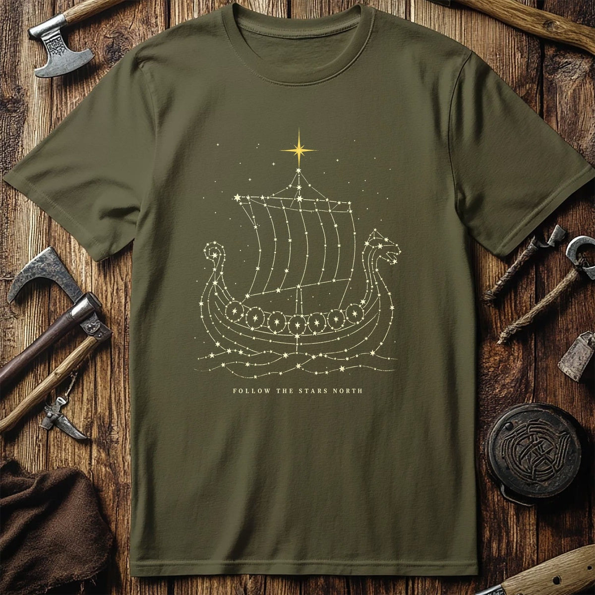 Follow The Stars North Viking T-Shirt US