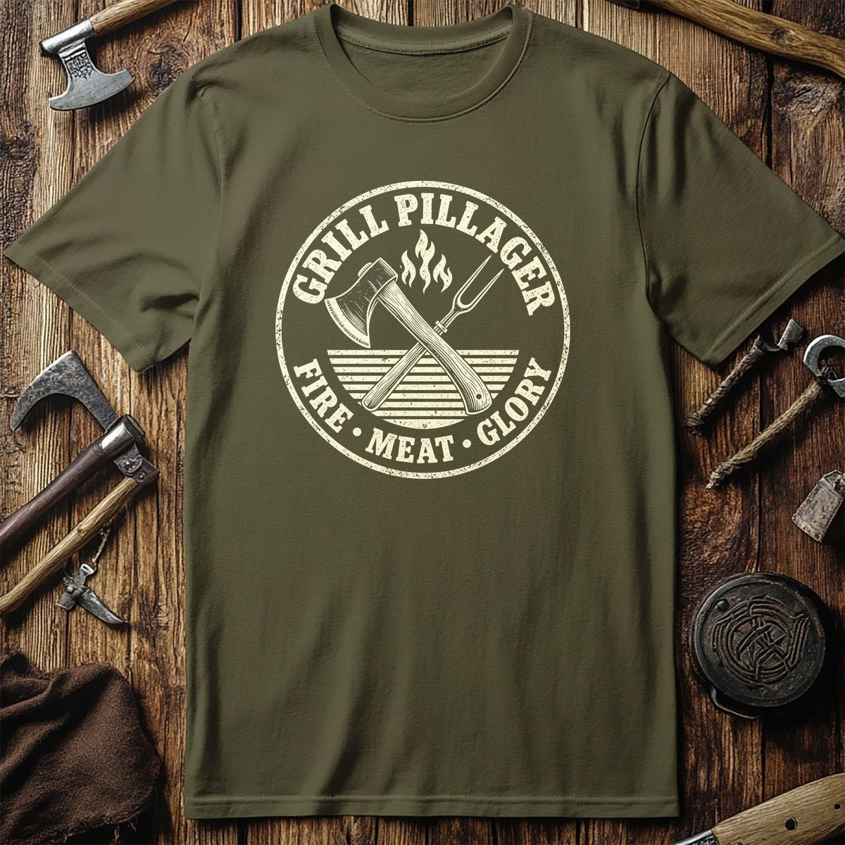 Grill Pillager Viking T-Shirt US