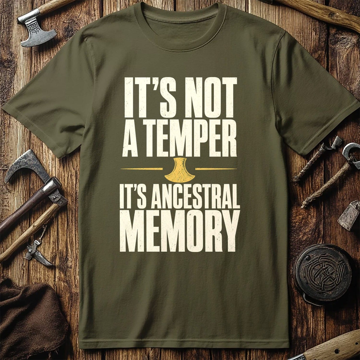 It's Not A Temper It's Ancestral Memory Viking T-Shirt EU