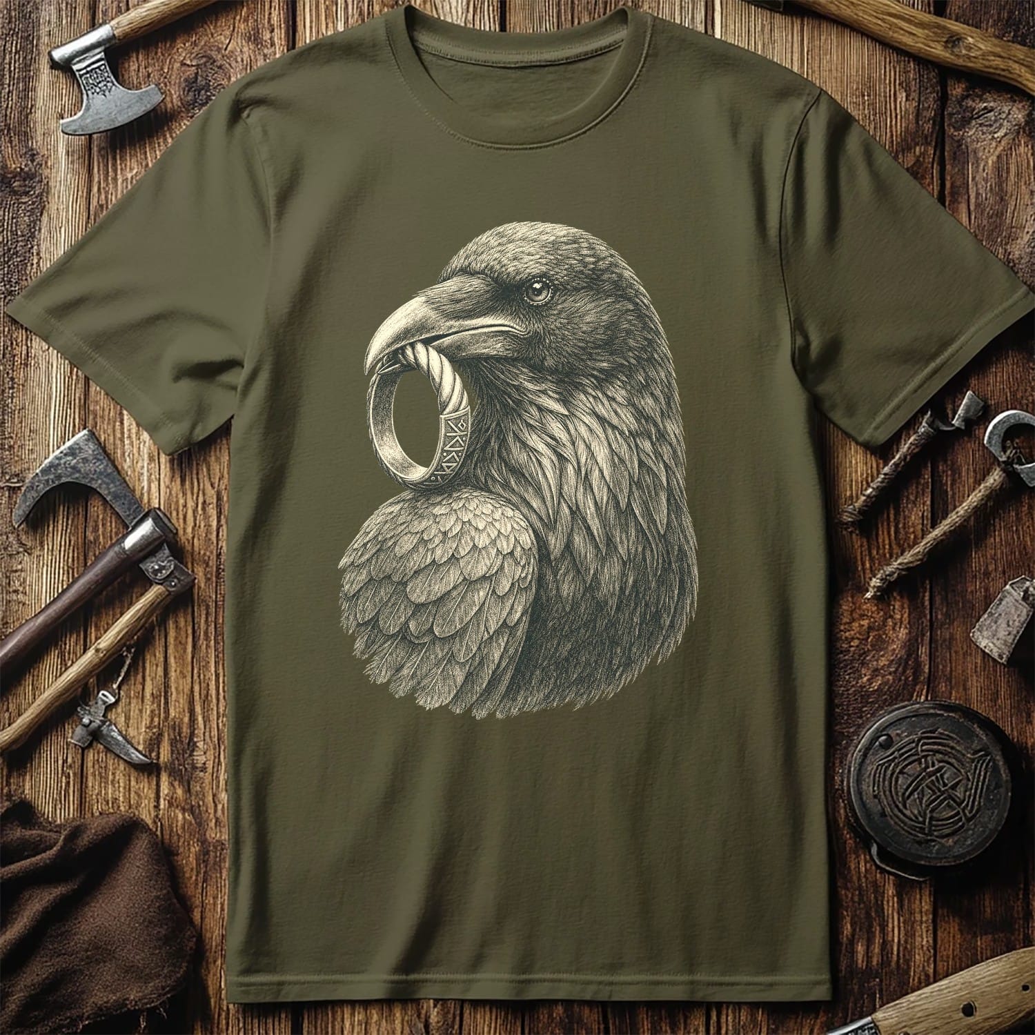 Raven Ring Bearer Viking T-Shirt EU