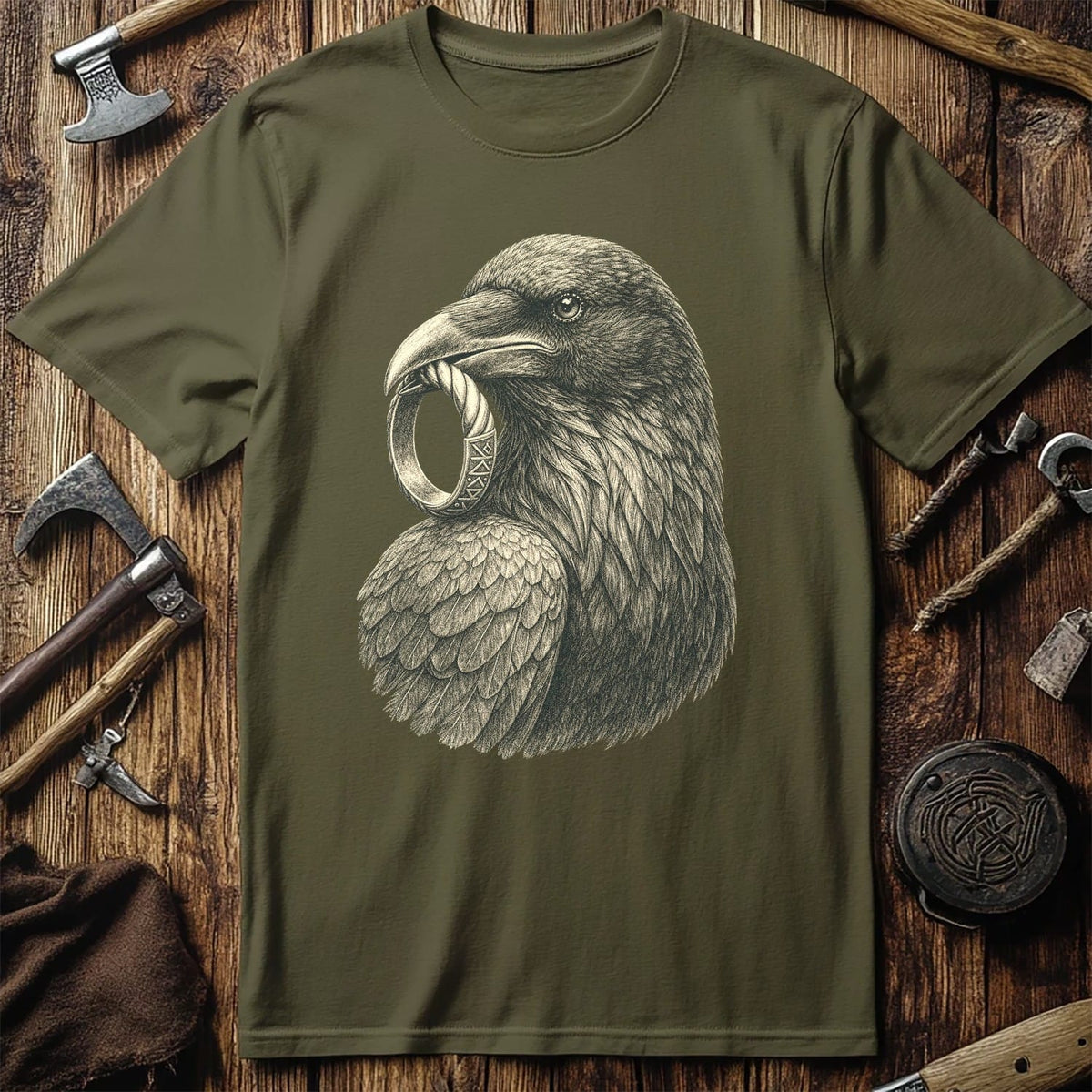 Raven Ring Bearer Viking T-Shirt US