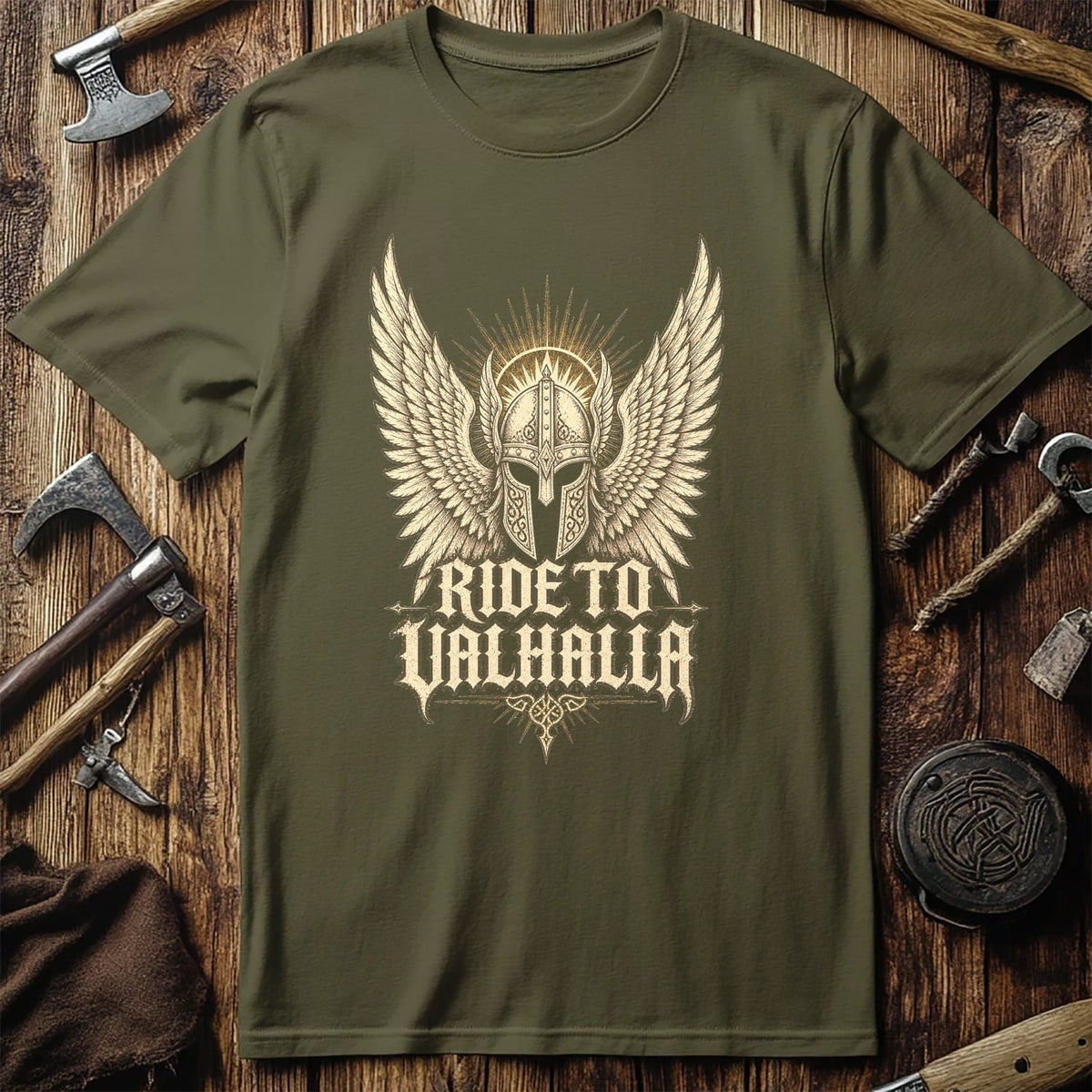 Ride To Valhalla Viking T-Shirt EU