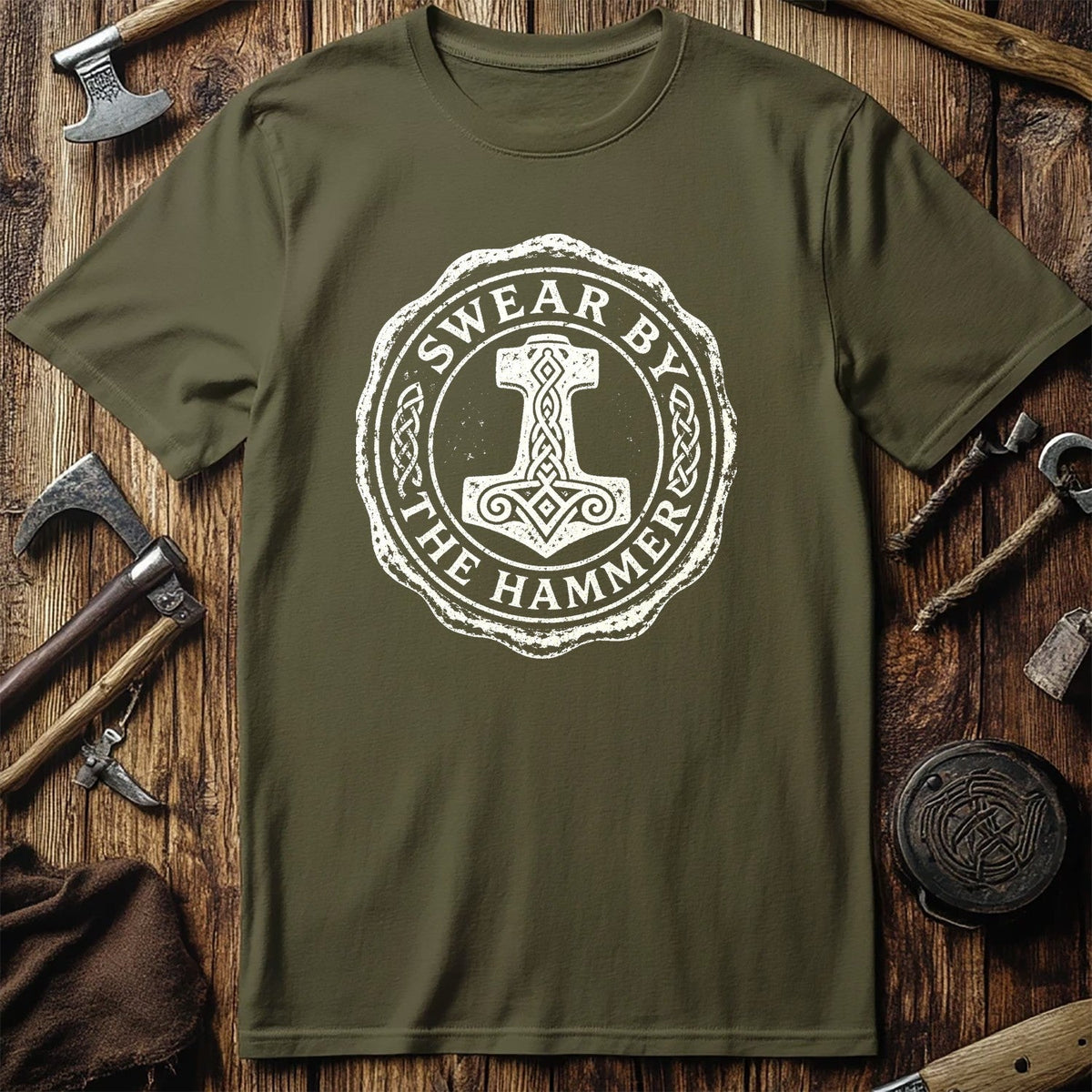 Swear By The Hammer Viking T-Shirt US