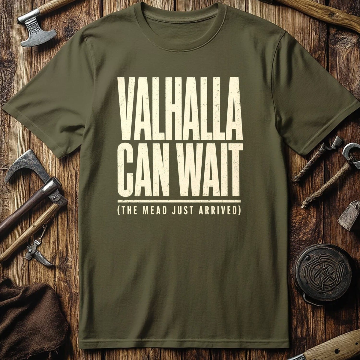 Valhalla Can Wait Viking T-Shirt US