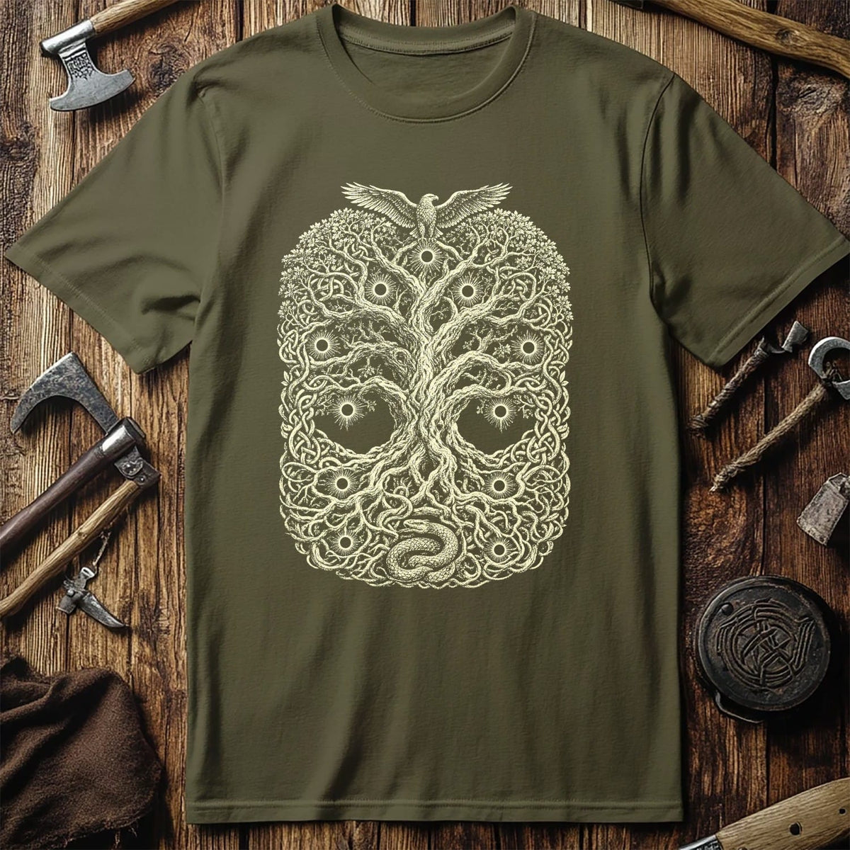 Yggdrasil Nine Worlds Viking T-Shirt US