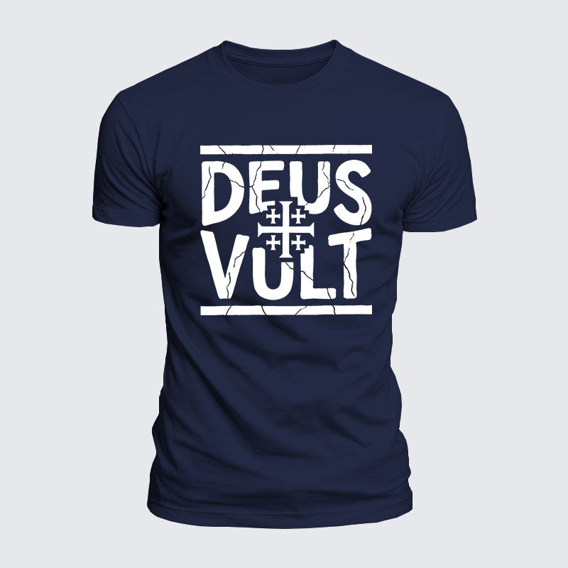 Luxe Mercerized Cotton Tee - Deus Vult