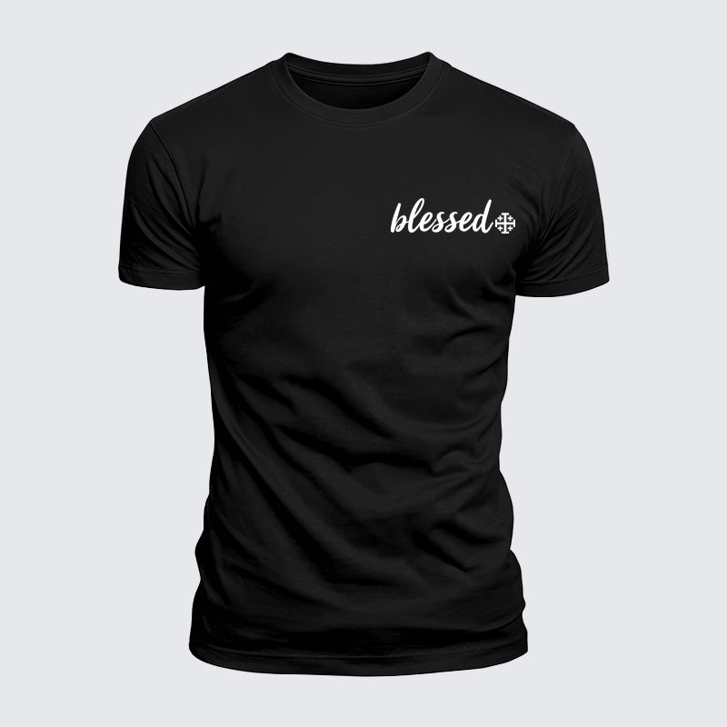 Luxe Mercerized Cotton Tee - Blessed Cross