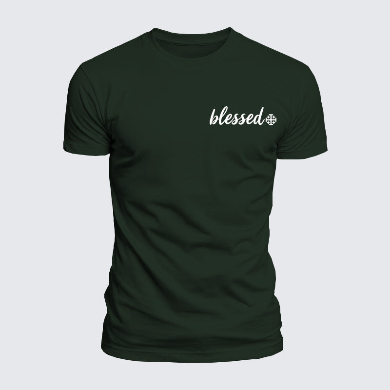 Luxe Mercerized Cotton Tee - Blessed Cross