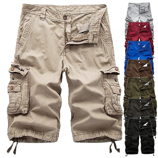 Mens Cargo Shorts Withe Multi Pockets