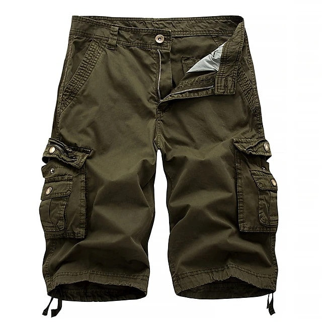 Mens Cargo Shorts Withe Multi Pockets