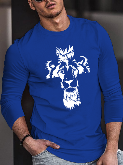 Cross Cotton Long Sleeve T-Shirt