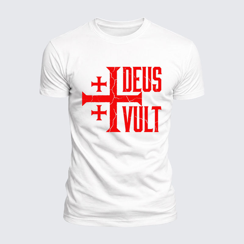 Luxe Mercerized Cotton Tee - Deus Vult