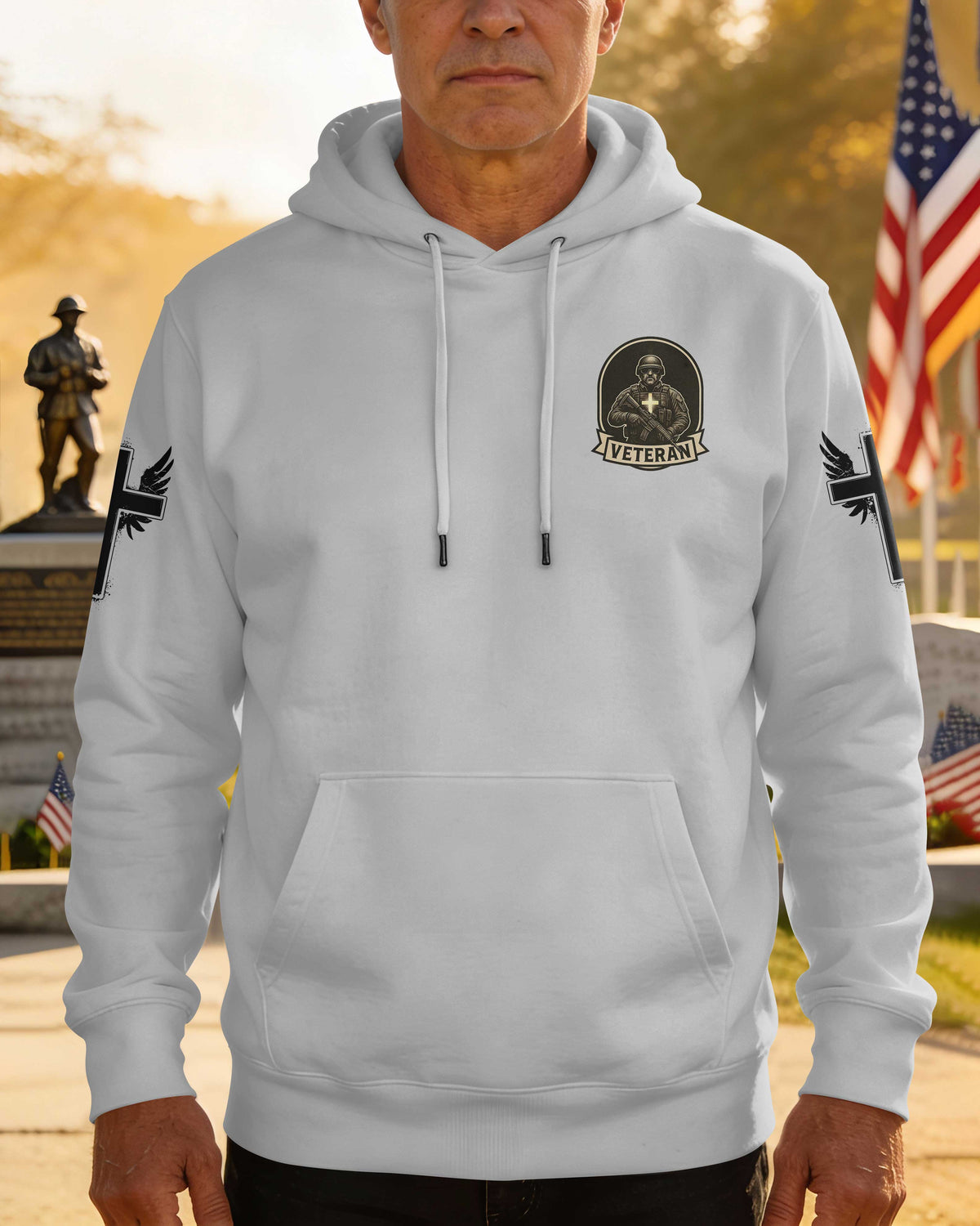 God Took The Strongest Americans All Over Print Hoodie
