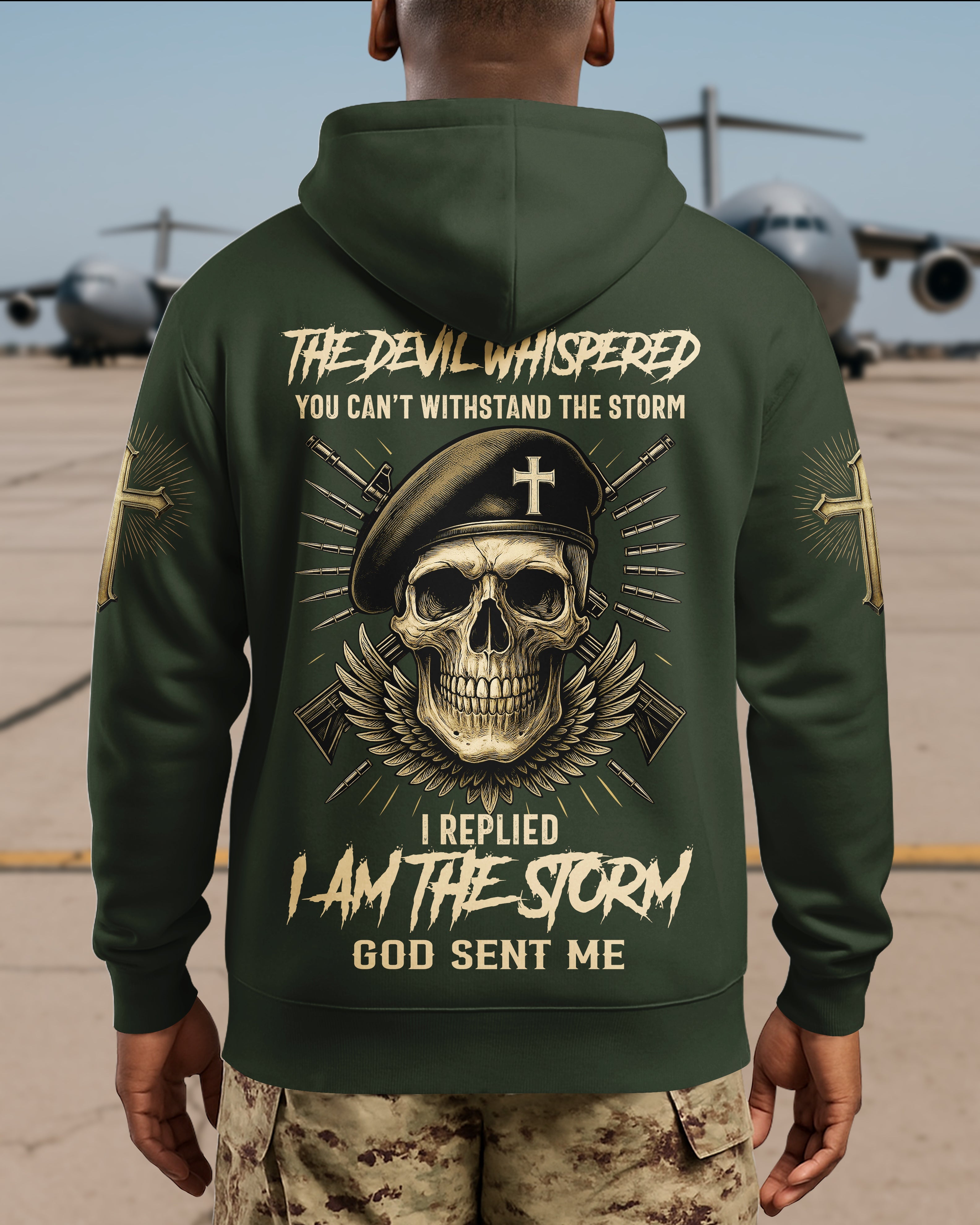 The Devil Whispered You Can't Withstand The Storm Hoodie