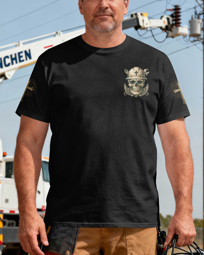 Storms Don't Scare Me God Made Me A Lineman T-Shirt