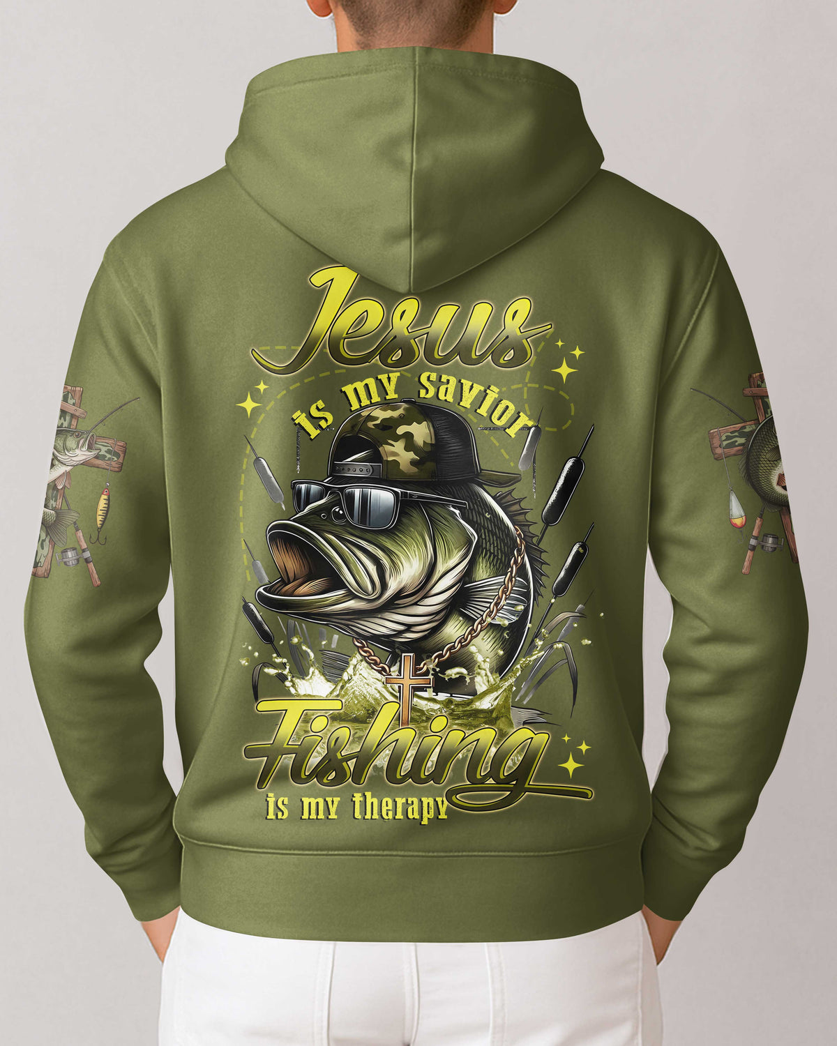 Jesus Is My Savior Fishing Is My Therapy T-Shirt