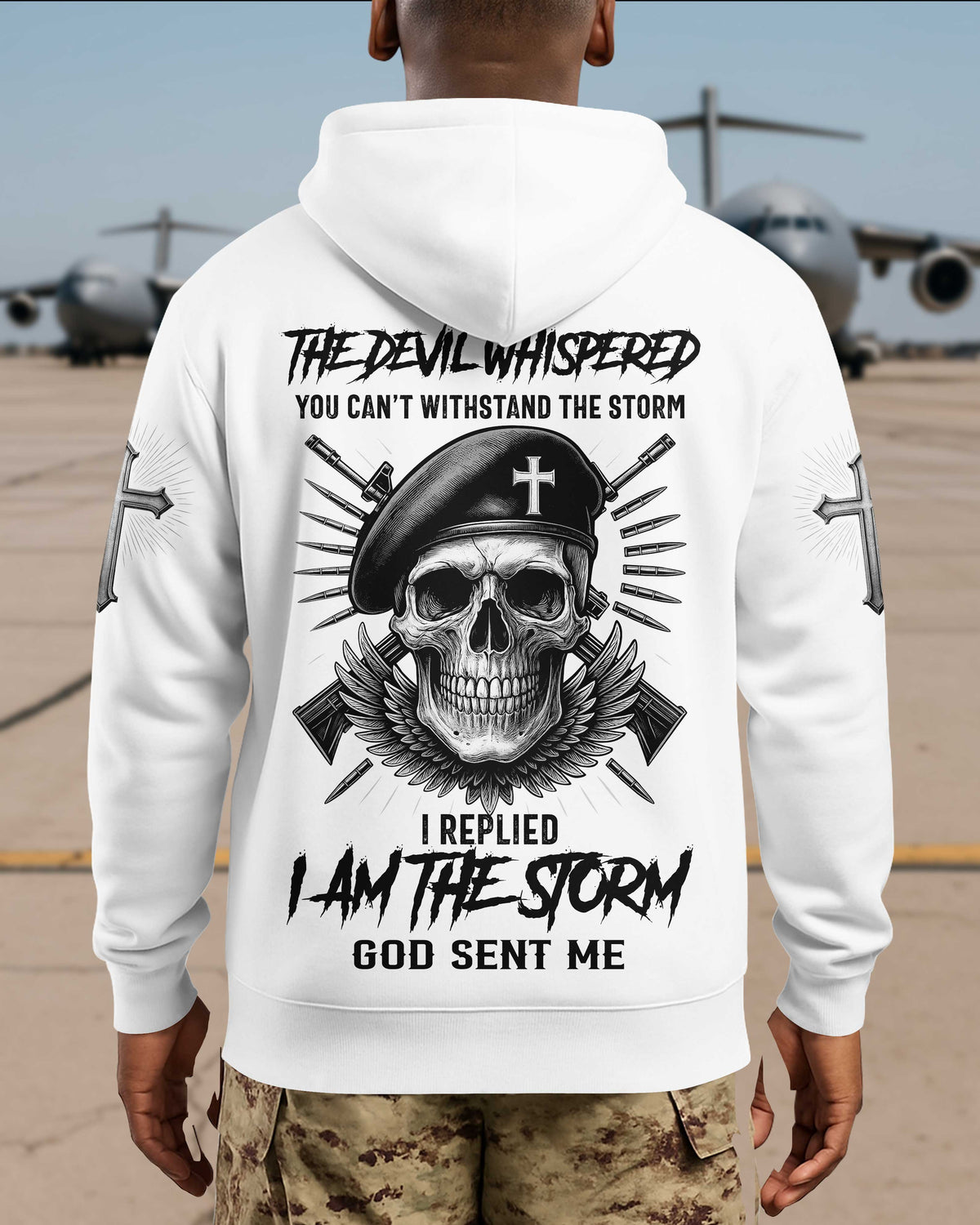 The Devil Whispered You Can't Withstand The Storm Hoodie