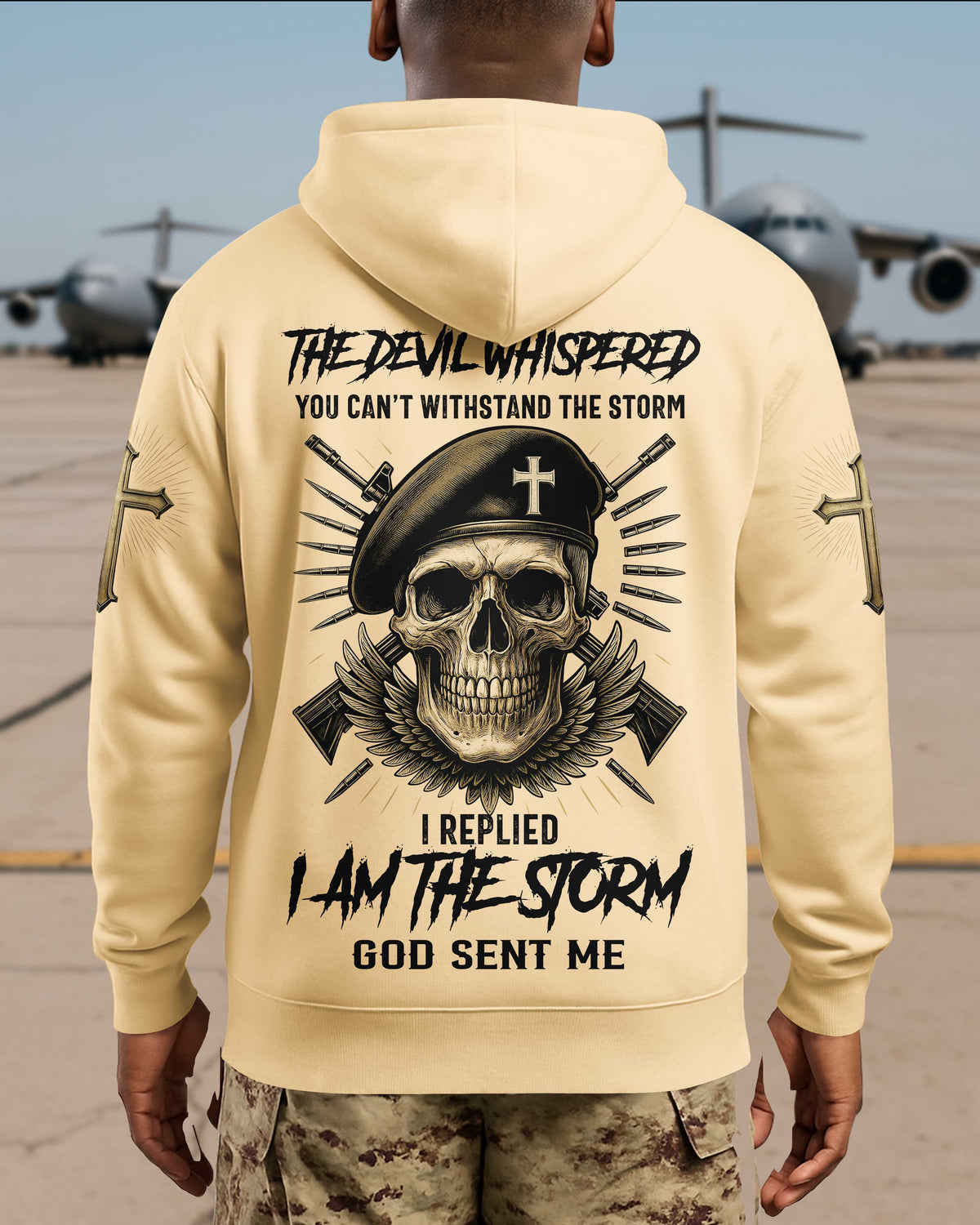 The Devil Whispered You Can't Withstand The Storm Hoodie
