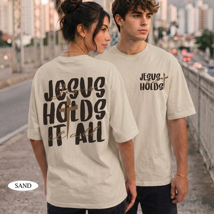 Jesus Holds It All Christian T-Shirt & Hoodie