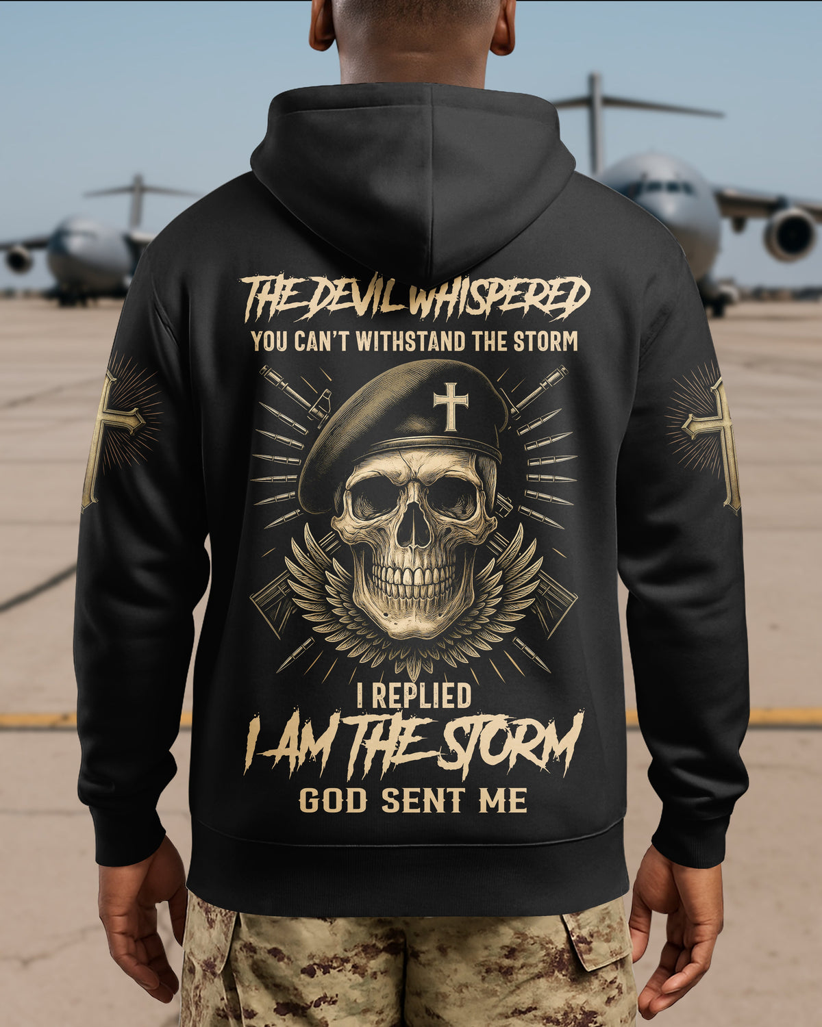 The Devil Whispered You Can't Withstand The Storm Personalized T-Shirt