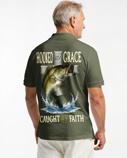 Hooked By Grace Caught By Faith All Over Print T-Shirt