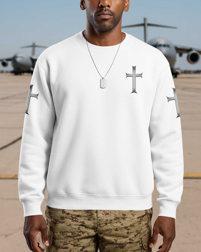 Trained By The Corps Redeemed By The Cross Sweater