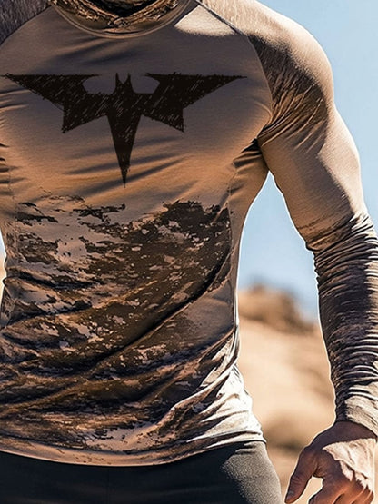 Men's Outdoor Sun Protection Breathable Cool Hooded Sun Protection Long Sleeve Top