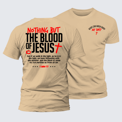 Luxe Mercerized Cotton Tee - What Can Wash Away My Sins