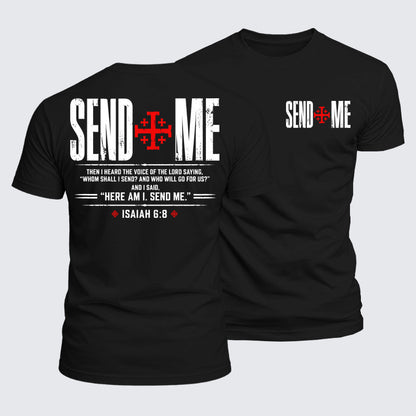 Luxe Mercerized Cotton Tee - Send Me Isaiah 6:8