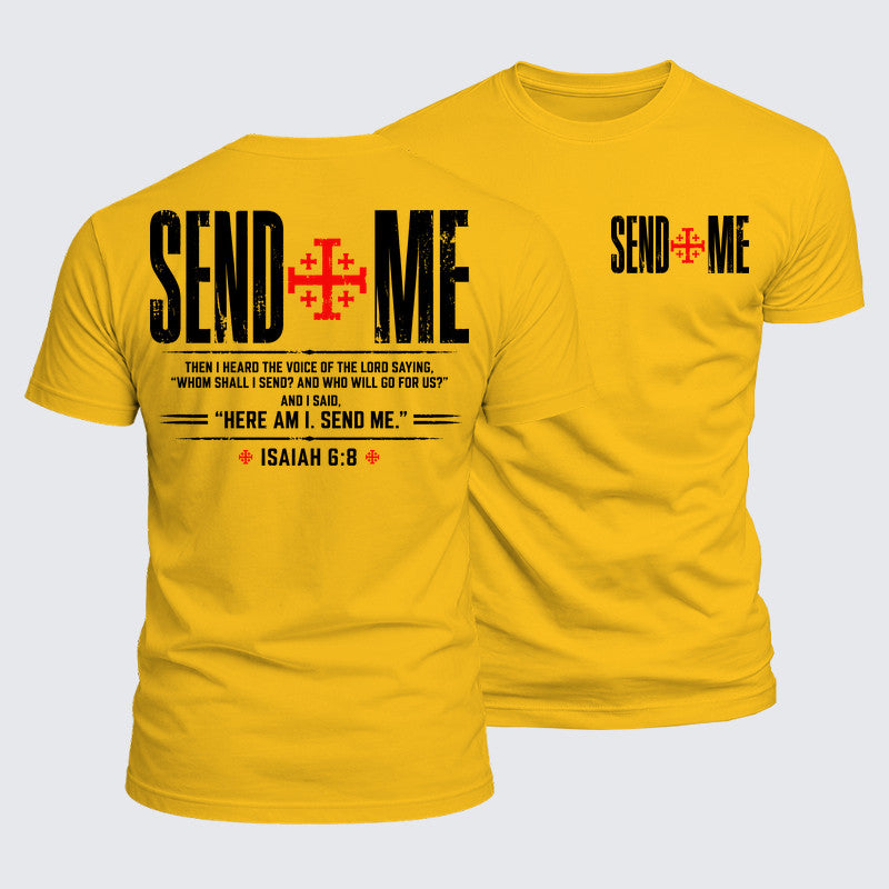 Luxe Mercerized Cotton Tee - Send Me Isaiah 6:8