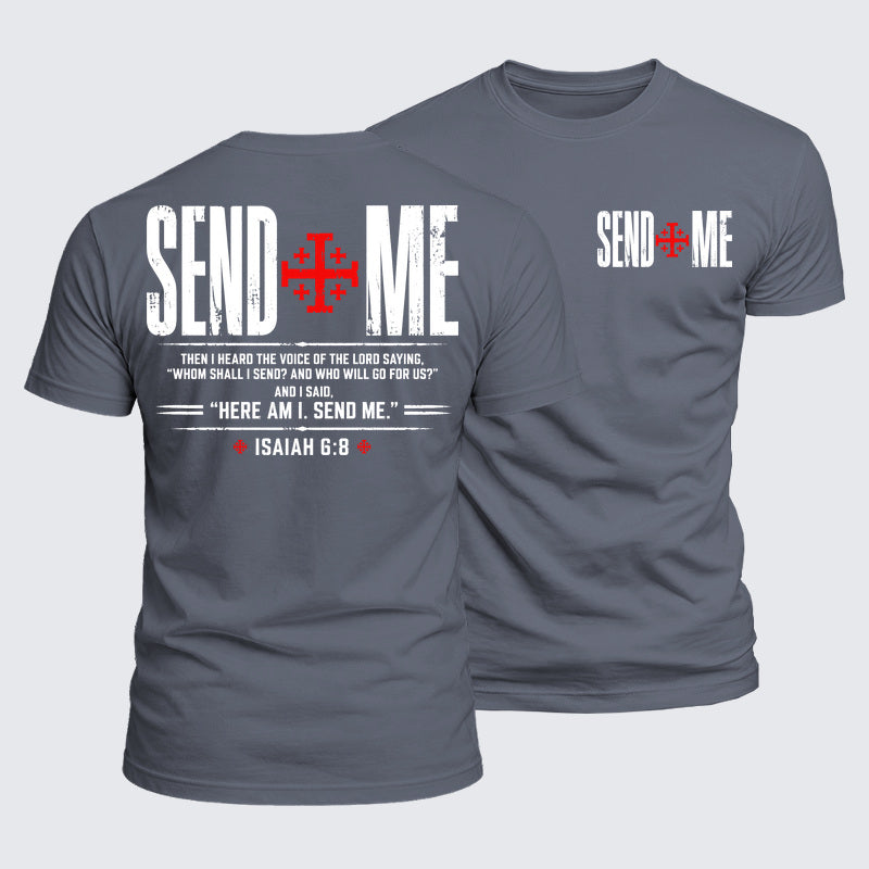 Luxe Mercerized Cotton Tee - Send Me Isaiah 6:8