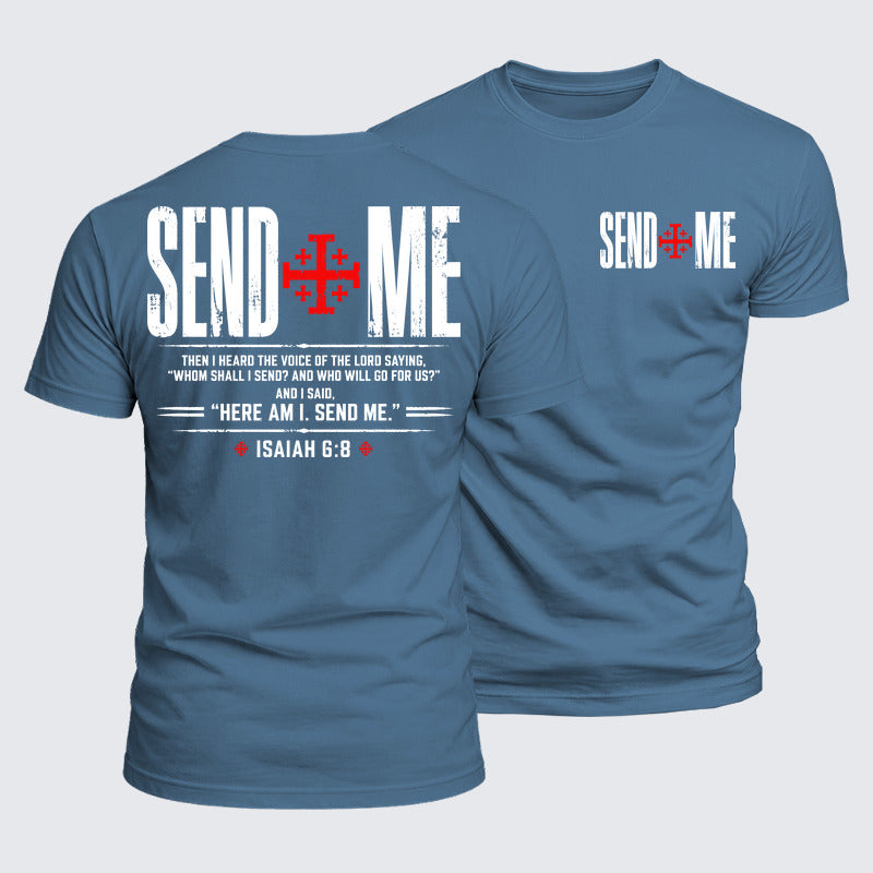 Luxe Mercerized Cotton Tee - Send Me Isaiah 6:8