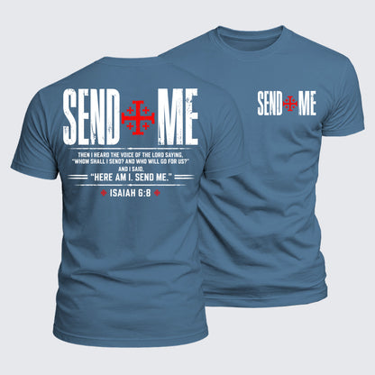 Luxe Mercerized Cotton Tee - Send Me Isaiah 6:8