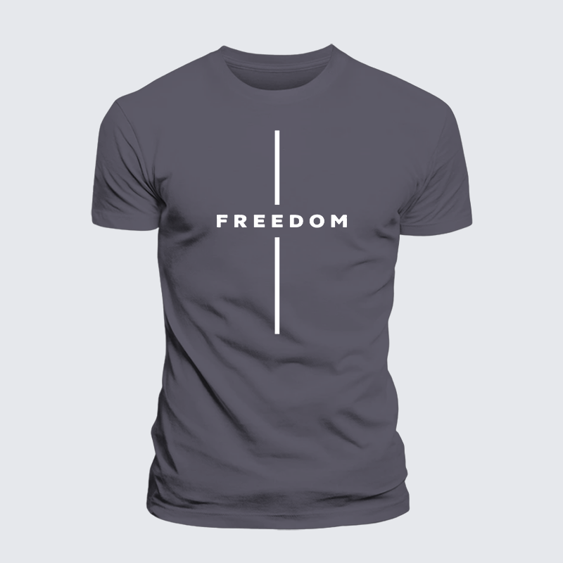 Luxe Mercerized Cotton Tee - Freedom Is Not Free