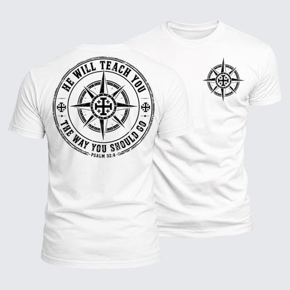 Luxe Mercerized Cotton Tee - Faith Guides the Way