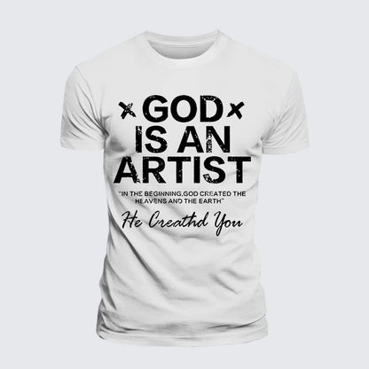 Luxe Mercerized Cotton Tee - God Is An Artist