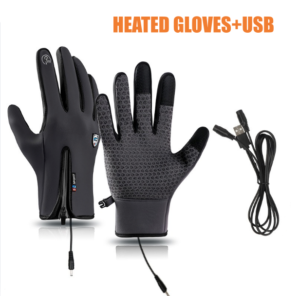 Rechargeable Heated Electric touchscreen Gloves